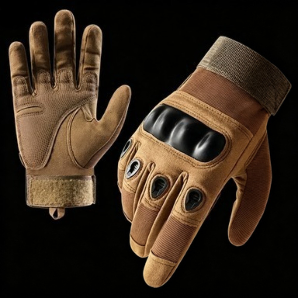 قفازات تكتيكية خارجية كاملة ال - مراجعة Motorcycle Glove Knuckle وسعره