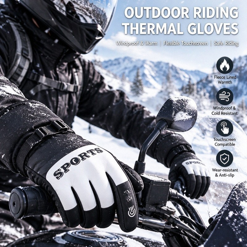 قفازات شتوية للدراجات النارية، - مراجعة Ski Glove Waterproof وسعره